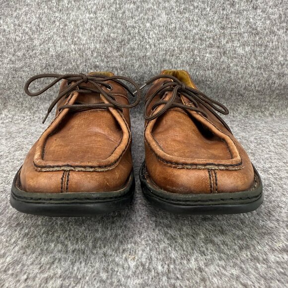 ✅Mens 9/9.5 Timberland Brown Leather Oxford Shoes Moc-Toe Comfort System✅Peeling - Picture 6 of 14